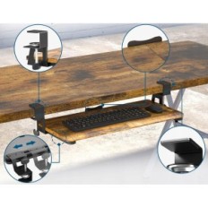 Racked Keyboard Stand og Mouse Bontec KMT01-Zm, Træ