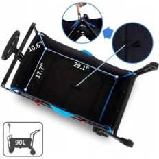 Kokkupandav troll TMZ 2140 WS suu piduriga, 90 L, kuni 120 kg