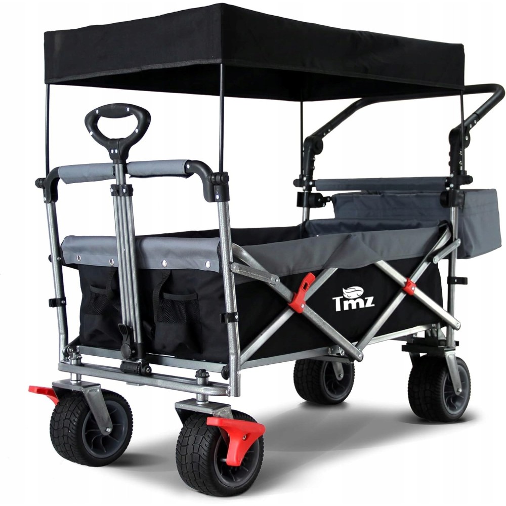 Taitettava vaunu TMZ 2138WBB 100 litraa, jopa 120 kg, musta