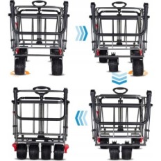 Kokkuklapitavad trolli TMZ 2138WBB 100 liitrit, kuni 120 kg, must