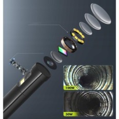 Dvigubas endoskopinis fotoaparatas AnyKit NTC100D8DL5 1080P HD nuo 8LED, 5 m, IP67