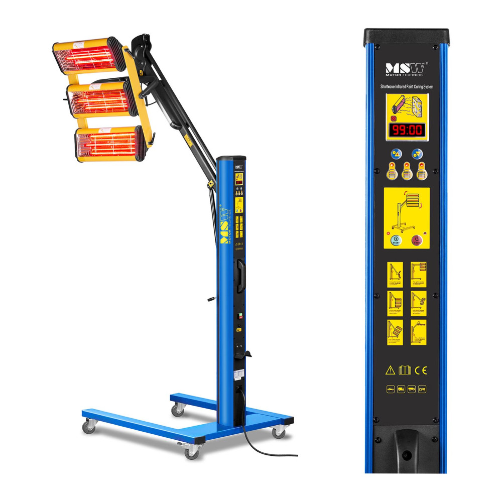 Infraröd spray-radiator för torkning av färg på ett stativ 3300W