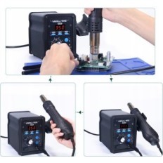 Jooteseadme kuuma õhu Yihua 959D SMD jaoks, 100-500 ° C, 700 W