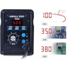 Hőlégforrasztó állomás YIHUA 959D SMD, 100- 500 ° C, 700 W