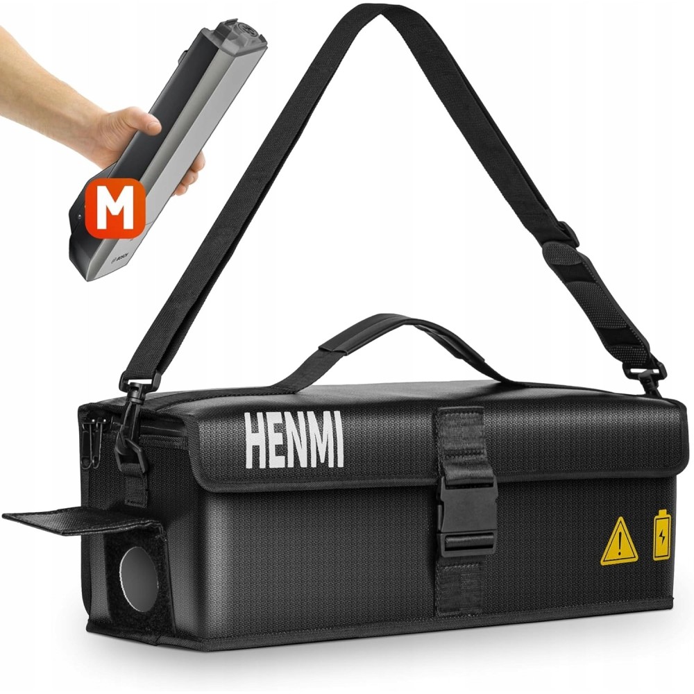 Sacchetto della batteria Henmi Ebike 1000 ° C, Attivoca, 41 x 13 x 12 cm