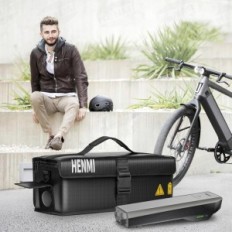 Aku kott Henmi Ebike 1000 ° C, tulekindel, 41 x 13 x 12 cm