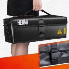 Sac à batterie HENMI EBIKE 1000 ° C, ignifuge, 41 x 13 x 12 cm