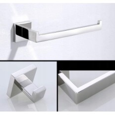 Bathroom holders set Turs, 4 pcs, from polished stainless steel