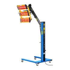 Infrarood spuitradiator voor het drogen van verf op een statief 3300W