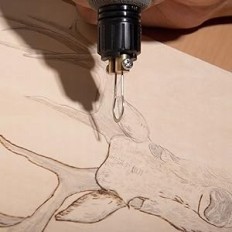 Bruciatore di legno Yihua 939D-V con display digitale e 20 terminali 750C