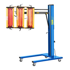 Infrarood spuitradiator voor het drogen van verf op een statief 3300W