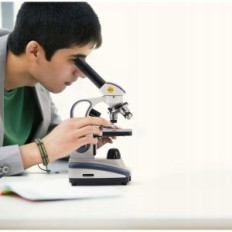 Microscopio SWIFT SW200DL con una ampliación de 40-1000x, una gafas opcionales de WF25X