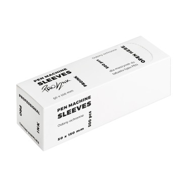 PRO INK beschermhoezen voor PMU Pen machines - 500 stuks — verpakking