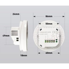 Termostat Beok TGR86WIFI do ogrzewania Wi-Fi 3A Alexa, Google Używany