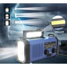 Prenosni radio z ročajem GUSTERMMA XSY330, 10000 mAh, Power Bank, Svetilka