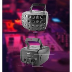 Diário de diário EAGO DQT-Q7 Spotlight para eventos 36W, com controle remoto