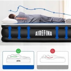 Double Airefin Airsefin King of-A08 Lit, 203x152x46 cm, utilisé