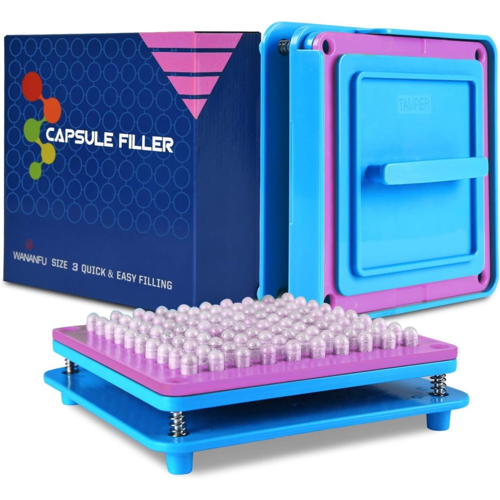 Wananfu Filler Capsules 100 Holes Størrelse 3