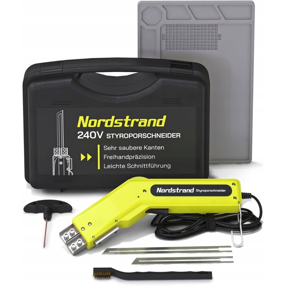 Couteau à mousse NordStand 240V PWT-FC02 avec deux lames de 150 et 200 mm utilisés