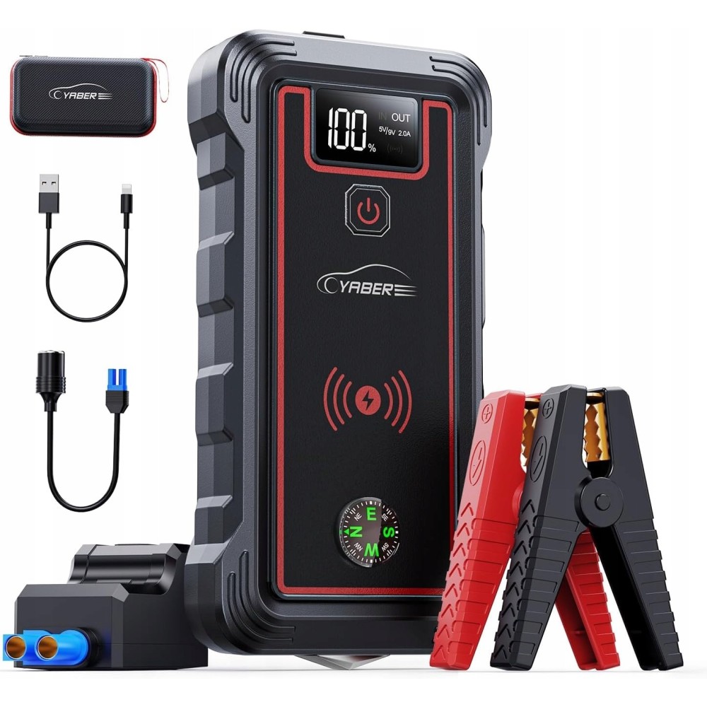 Yaber de inicio automático YR800, 3500A, Powerbank 23800mAh, 10W