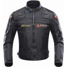 Men's Windproof Motorcycle Jacket Bully, Black, Size L