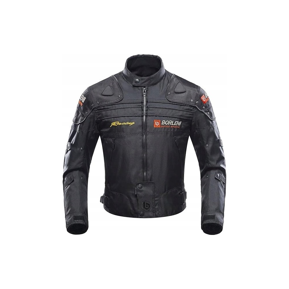 Pánské větrné motocyklové bundy, černá, velikost L