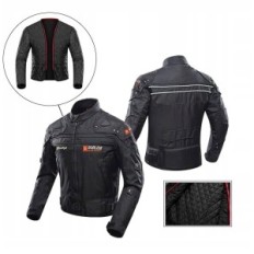 Giacca da moto antivento da uomo Bully, nero, taglia l