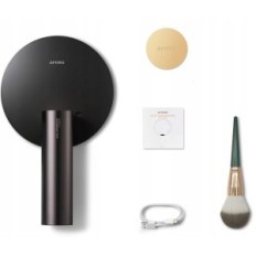 Make-up-Spiegel Amiro 9 "mit Beleuchtung, 3 Lichter und 6 Helligkeit, schwarz