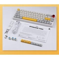 Epomaker wireless meccanico TH66 Pro, interruttore fenicottero