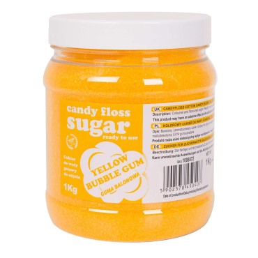Colorful sugar for a yellow...