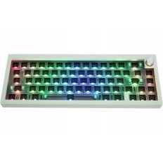 Tastiera meccanica Cidoo V65 V2 senza tastoni con tastoni con RGB, verde