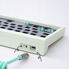 Mechanical CIDOO V65 V2 Keyboard without Keycaps with RGB, Green