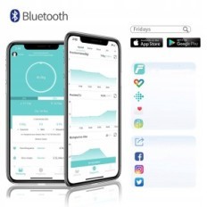 Punto de piso inteligente de Wellue fi1902B con pantalla de hasta 180 kg de negro