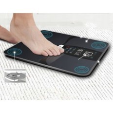 Intelligens padló súlya Wellue FI1902B kijelző akár 180 kg fekete