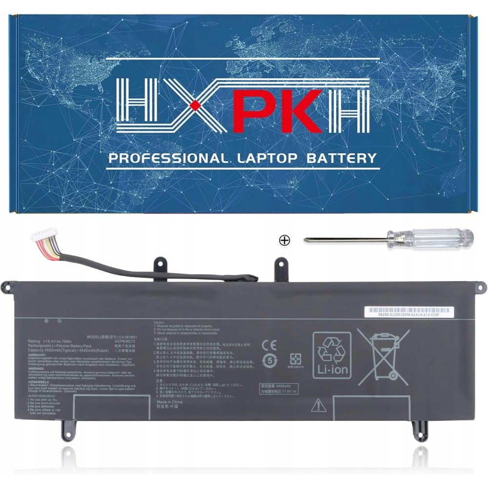 HXPKH C41N1901 70WH Battery, 15,4V par klēpjdatoru Asus Zenbook Duo