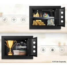 SANFNZ 22L 35x25x25 cm safe, with a fireproof portfolio 20,5x13,5cm