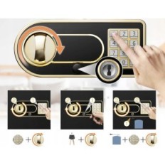 SANFNZ 22L 35x25x25 cm Safe, med en brandsikre portefølje 20,5x13,5cm