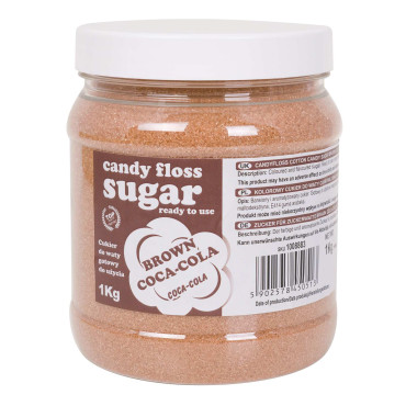 Açúcar colorido para coca-coli cocolatos 1kg sabor