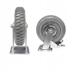 Komplet 4 koles Ybaymy Ø 200 mm, 2 torzija, 2 zavora, do 1000 kg