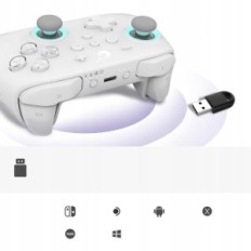 Runsnail Gulikit KK3 Max Controller, Hall e Trigger, Bianco