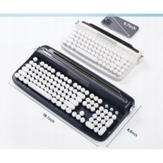 Wireless Bluetooth Keyboard Yunzii ACTTO B503 with blue stand