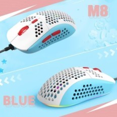 Tastiera e Jindiao T8 LPNHE815327268 Set tastiera e MICE815327268 RGB + USB-C, blu