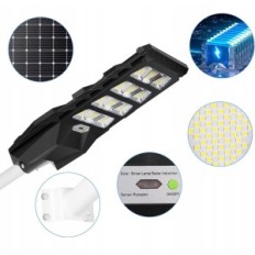 Street Lamp Kingwei EU290 400W, 40000 lm aurinkopaneeli, 20000 mAh