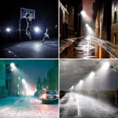 Street lampe Kingwei EU290 400W, 40000 lm med et solpanel, 20000 mAh