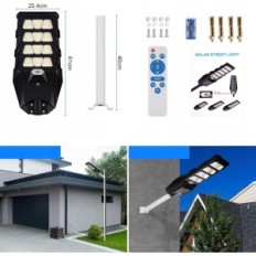 Street Lamp Kingwei EU290 400W, 40000 lm s solárnym panelom, 20000 mAh