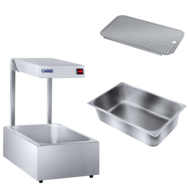 Lâmpada de aquecimento Food & Beverage Pratos para pratos 500W + GN1 Recipiente / 1