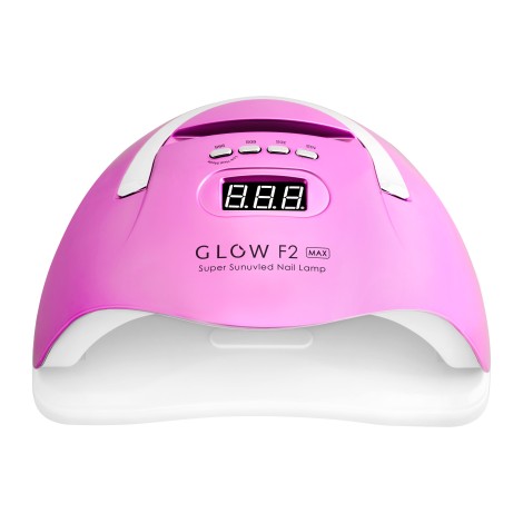 GLOW UV LED Glow F2 RP 220W UV lámpa - rózsaszín metál — elölnézet