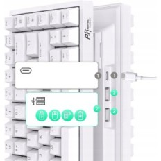 Vezeték nélküli mechanikus billentyűzet ROYAL KLUDGE RK84 RGB BT5.0 / 2.4G / USB- C