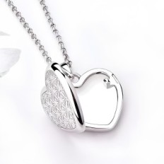 Collar de mujeres con Joabury Medallion, plata 925, colgante con cadena