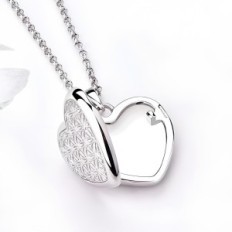 Collar de mujeres con Joabury Medallion, plata 925, colgante con cadena